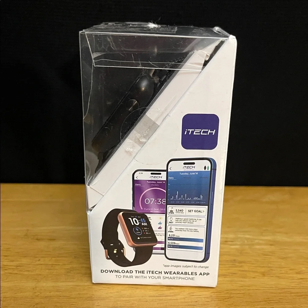 iTECH FUSION 3 Smartwatch with Black Mesh Band